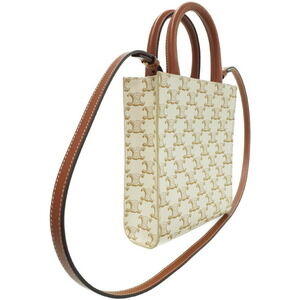 Celine Vertical Bag Canvas Cabas Triomphe